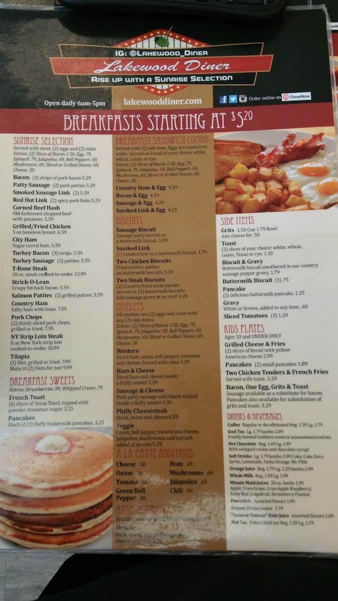 Lakewood Diner Menu - Image 4
